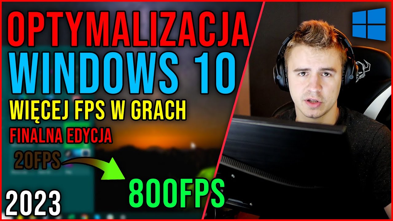 JAK MIEĆ WIĘCEJ FPS W GRACH NA WINDOWS 10 ?😲 Optymalizacja Windows 10 [WERSJA FINALNA] 🔥 2023