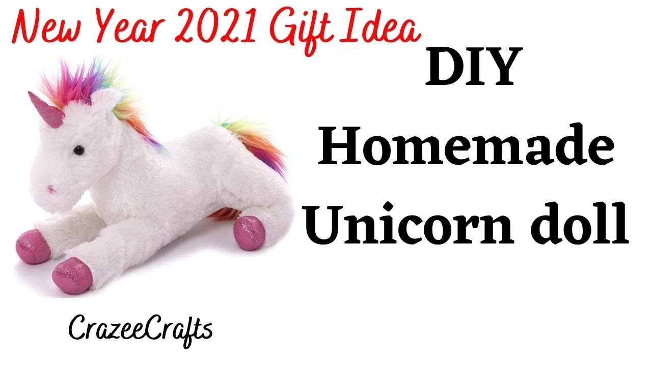 DIY Homemade Unicorn doll gift idea for New Year 2021| DIY Unicorn doll| Handmade doll diy | Crafts
