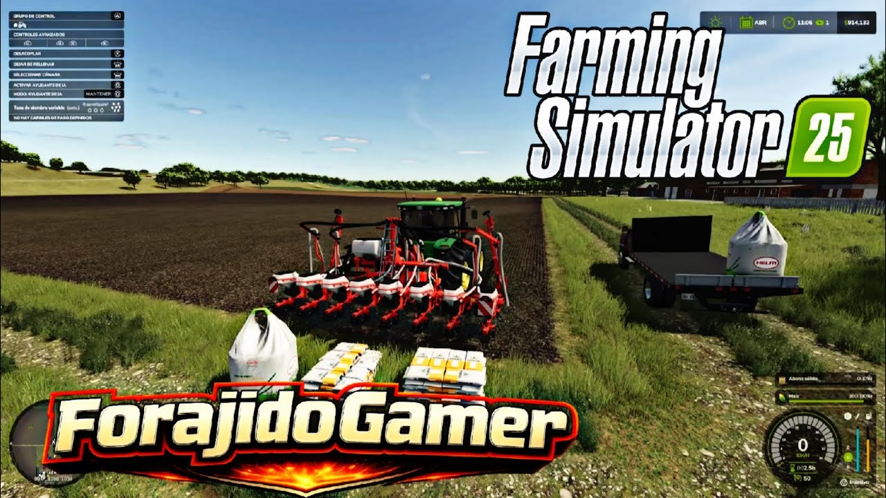 Se nos llegó la temporada de siembra en el rancho. #farmingsimulator25 #fs25 #agronomia #simulator 