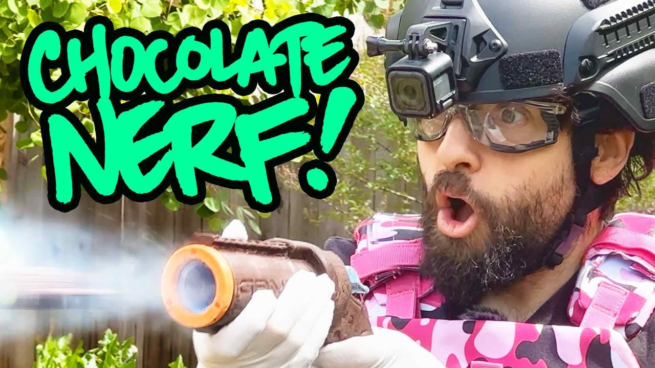 3D PRINTED SOLID CHOCOLATE NERF BLASTERS
