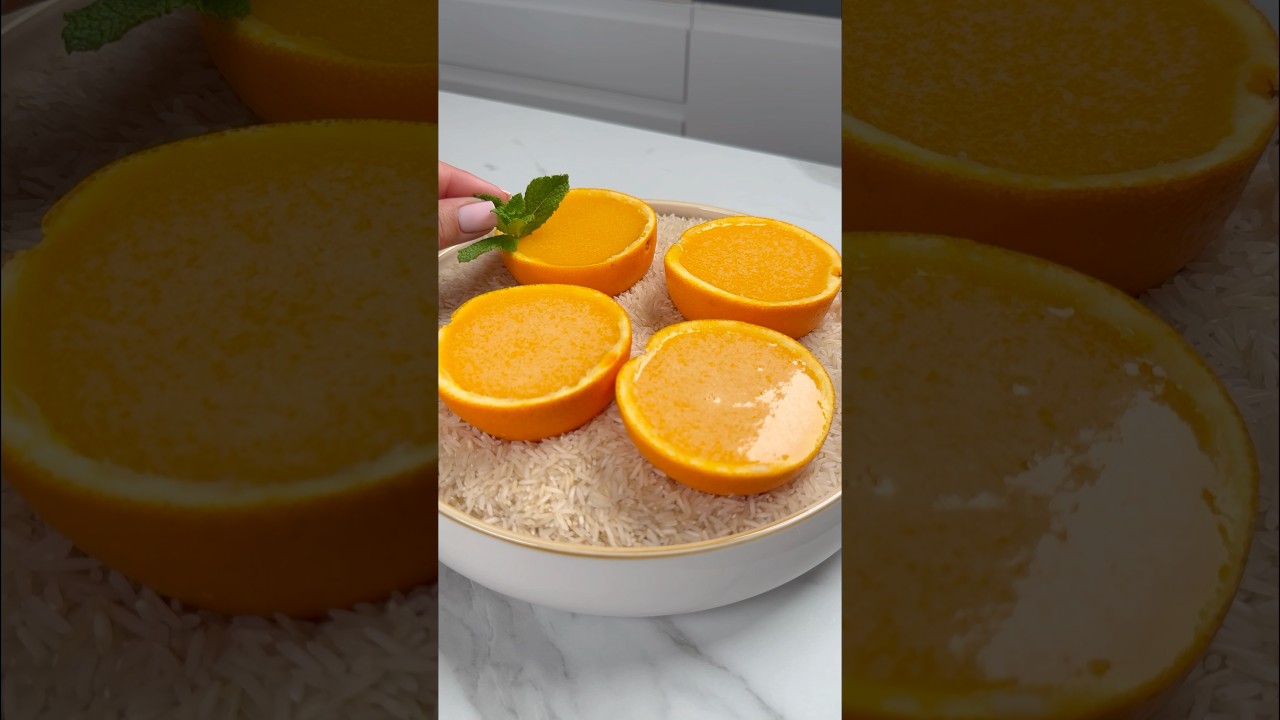 fully natural jelly with a collagen boost 🍊🍊🍊 #asmr #jelly #natural #collagen