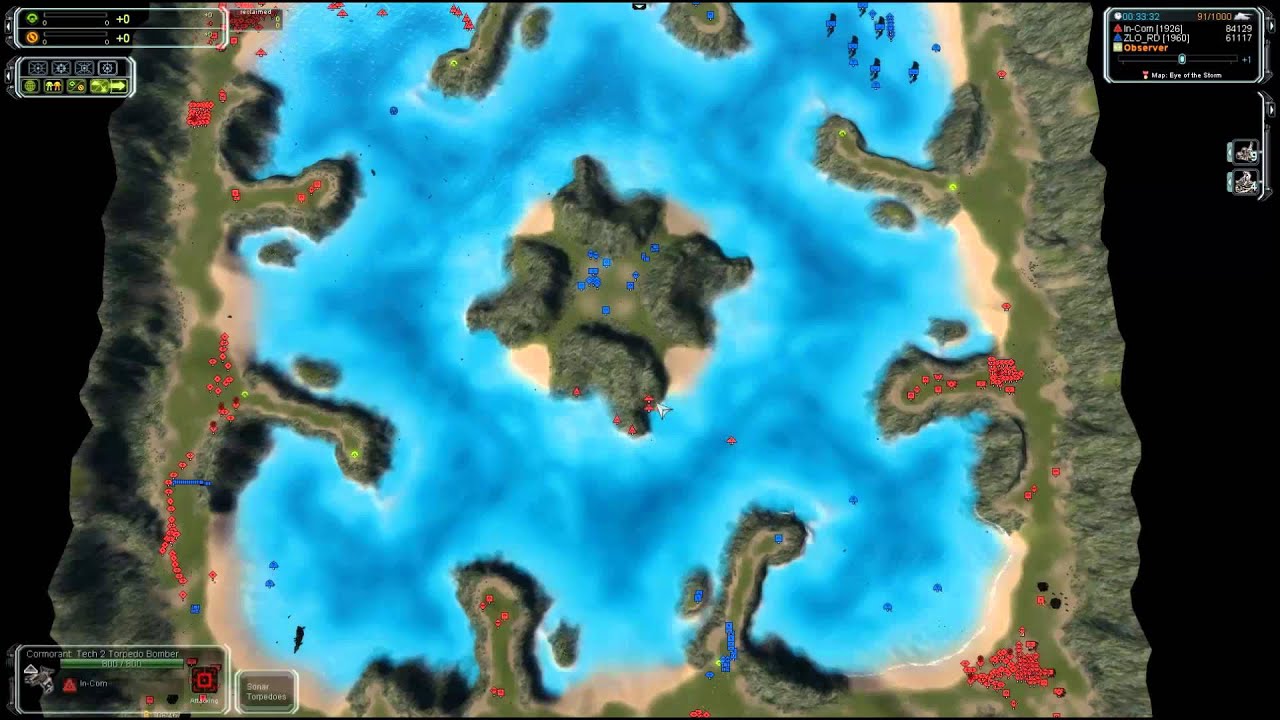 Supreme Commander gameplay review. Cybrans making trouble at the local swimming pool.