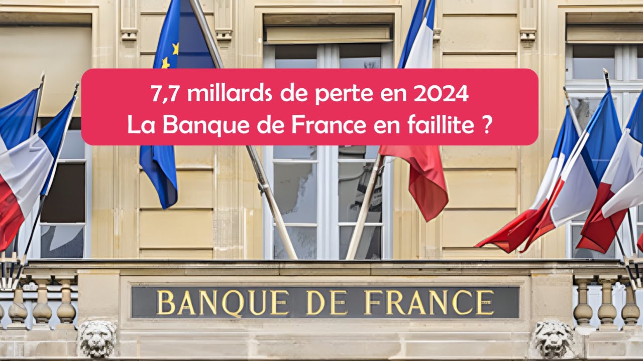 Comptes 2024 : la banque de France en faillite en raison d&rsquo;une insuffisance de fonds propres ?