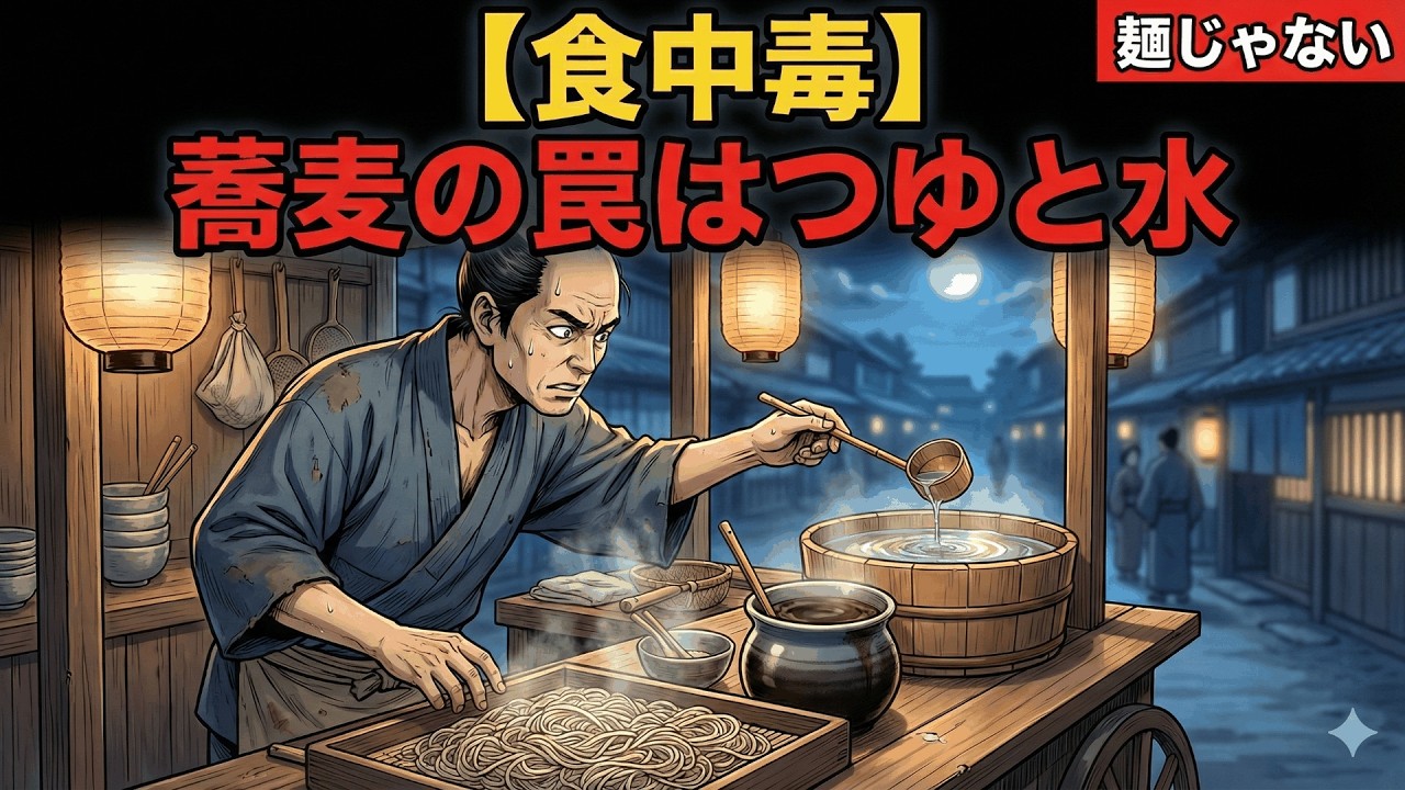 【食中毒】蕎麦が危ないのは麺じゃない｜江戸の屋台が恐れた“つゆと水”の罠