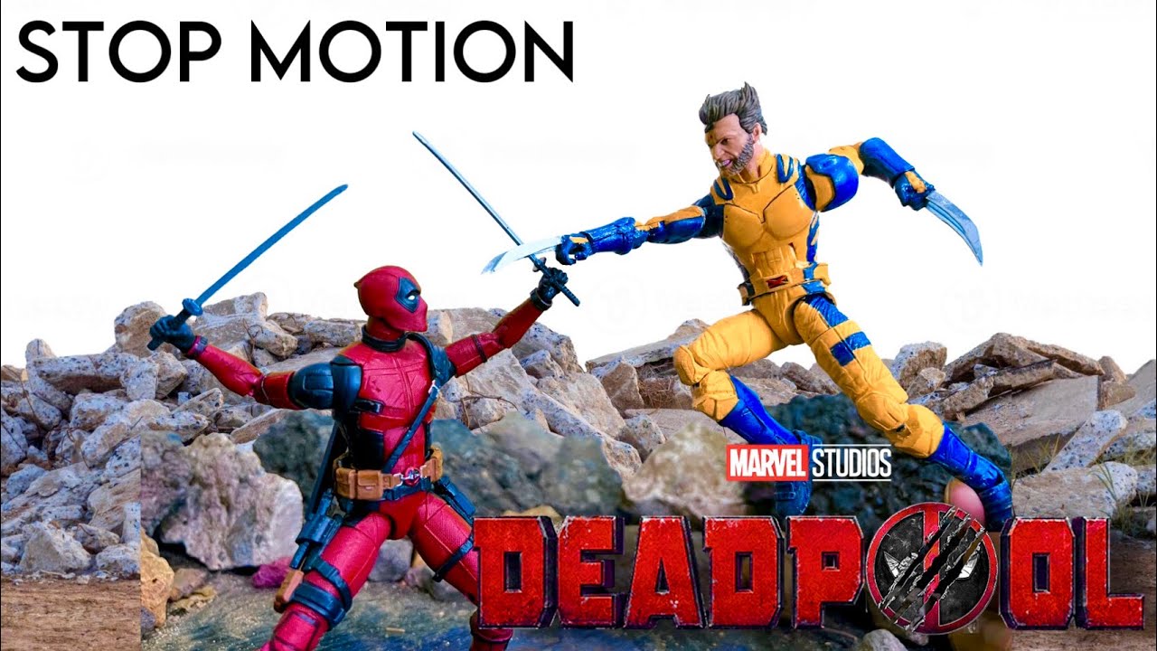 Deadpool vs wolverine - stop motion