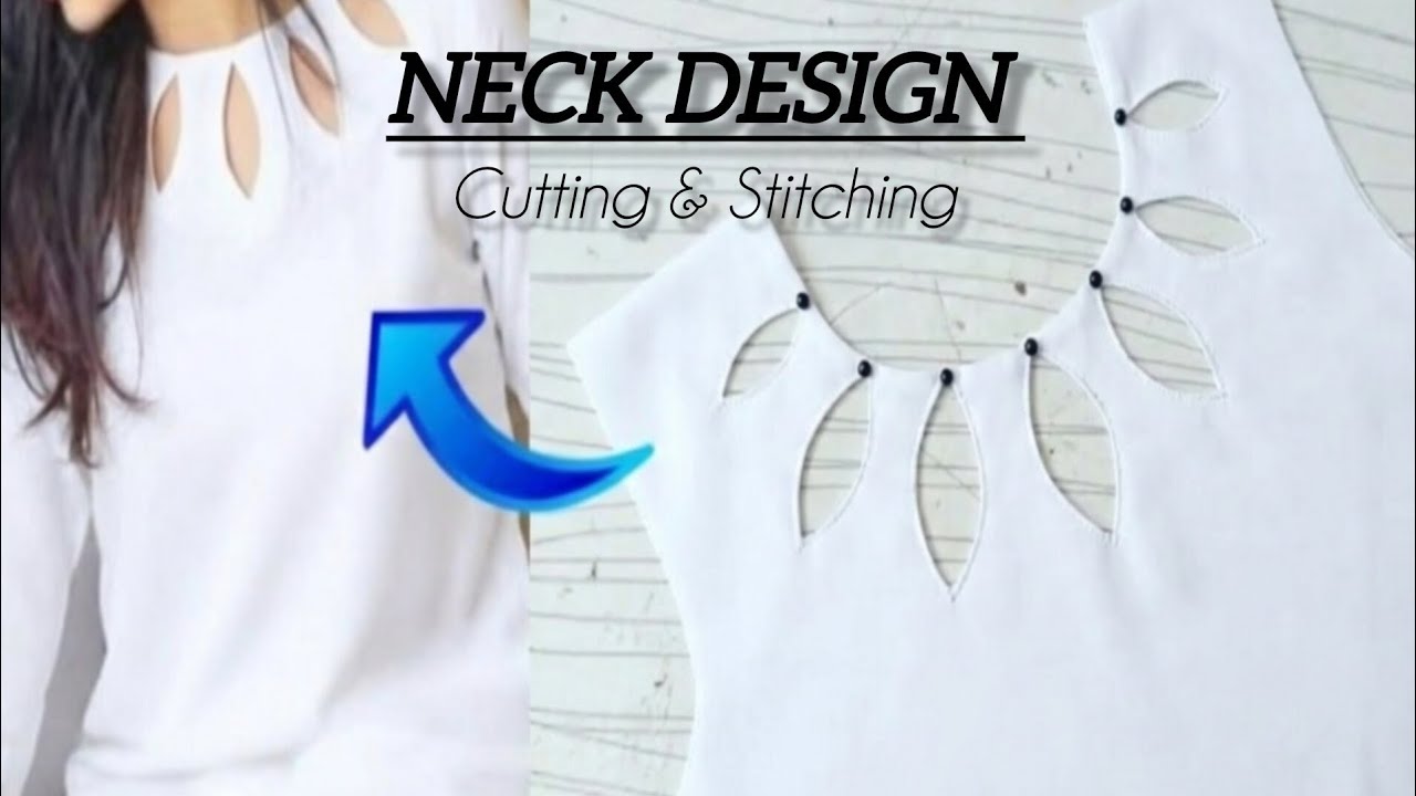 Cutwork Neck Design Cutting and Stitching | Eid Special | Design cutwork with pearls 