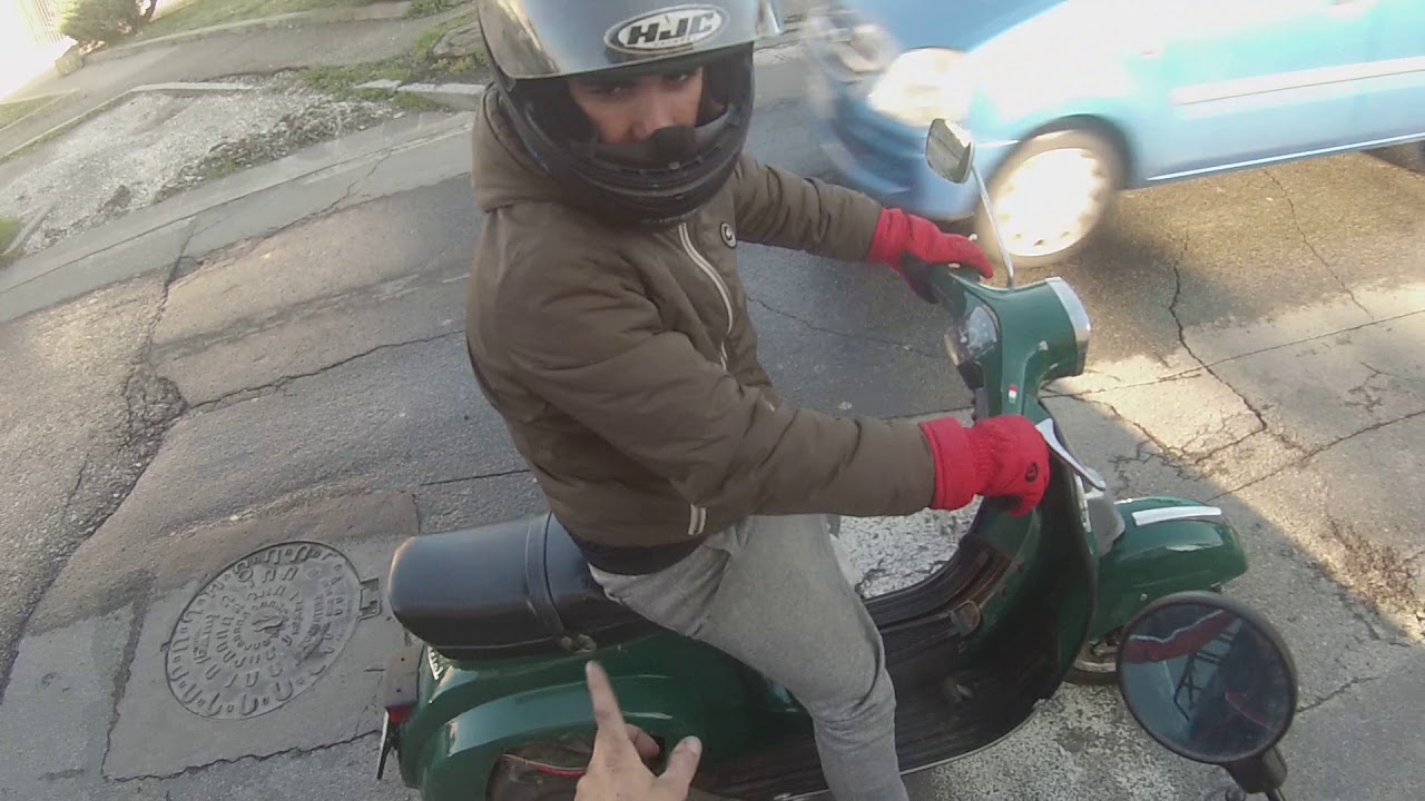 RINASCITA E PROVA VESPA T5 DOPO 20 ANNI CHIUSA IN UN GARAGE PERCHE' NON è PIU' PARTITA