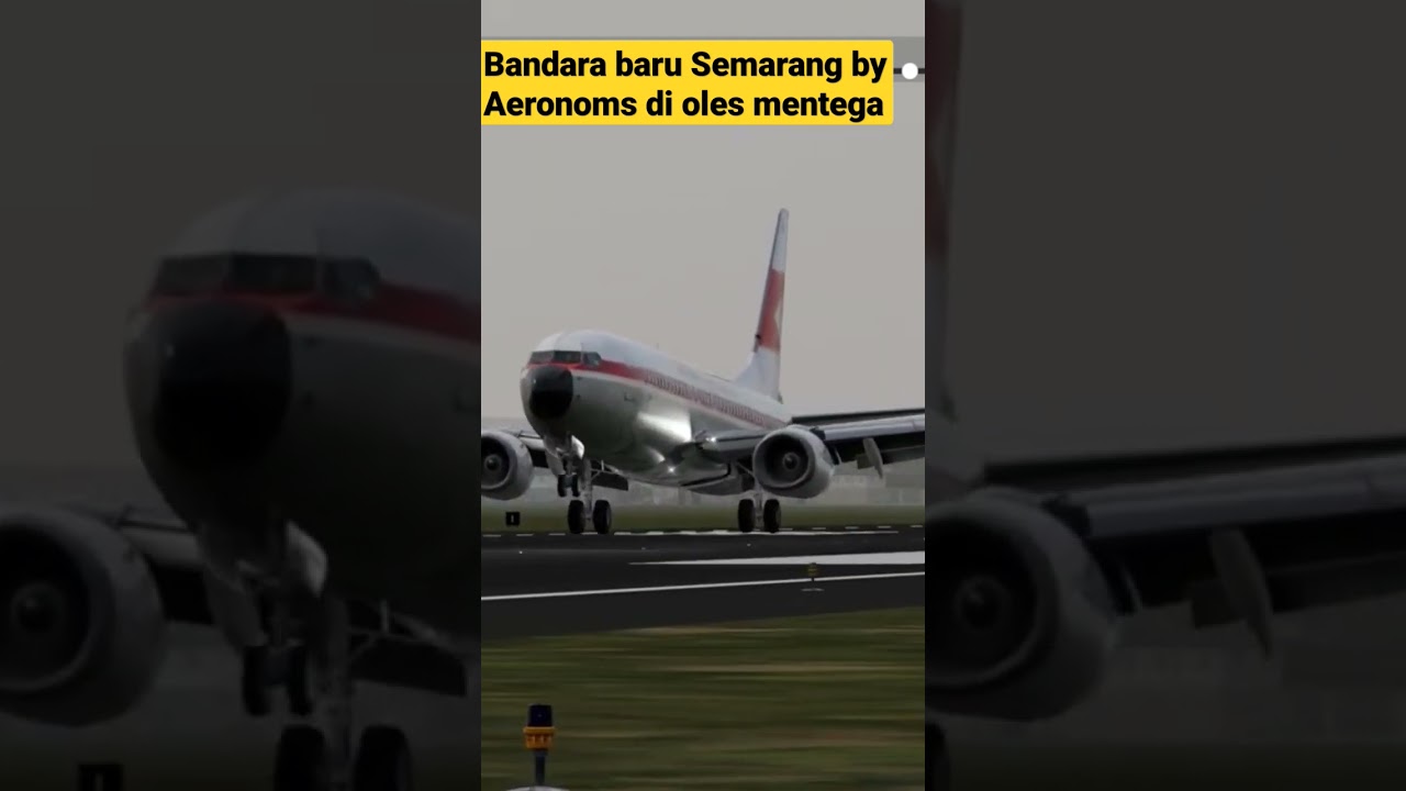 Butter Landing di bandara Ahmad Yani Semarang by Aeronoms