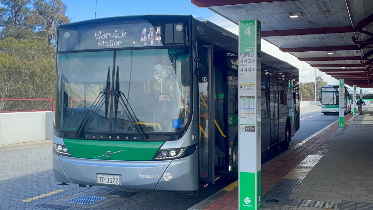 [Least Fav Number] Transperth Bus Rt No. 444 (TP3522) Whitfords Station to Warwick Station+Deviation