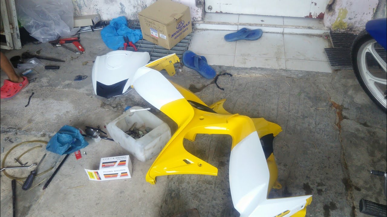 Pasang Cover Set Full Original Modenas Dinamik 120