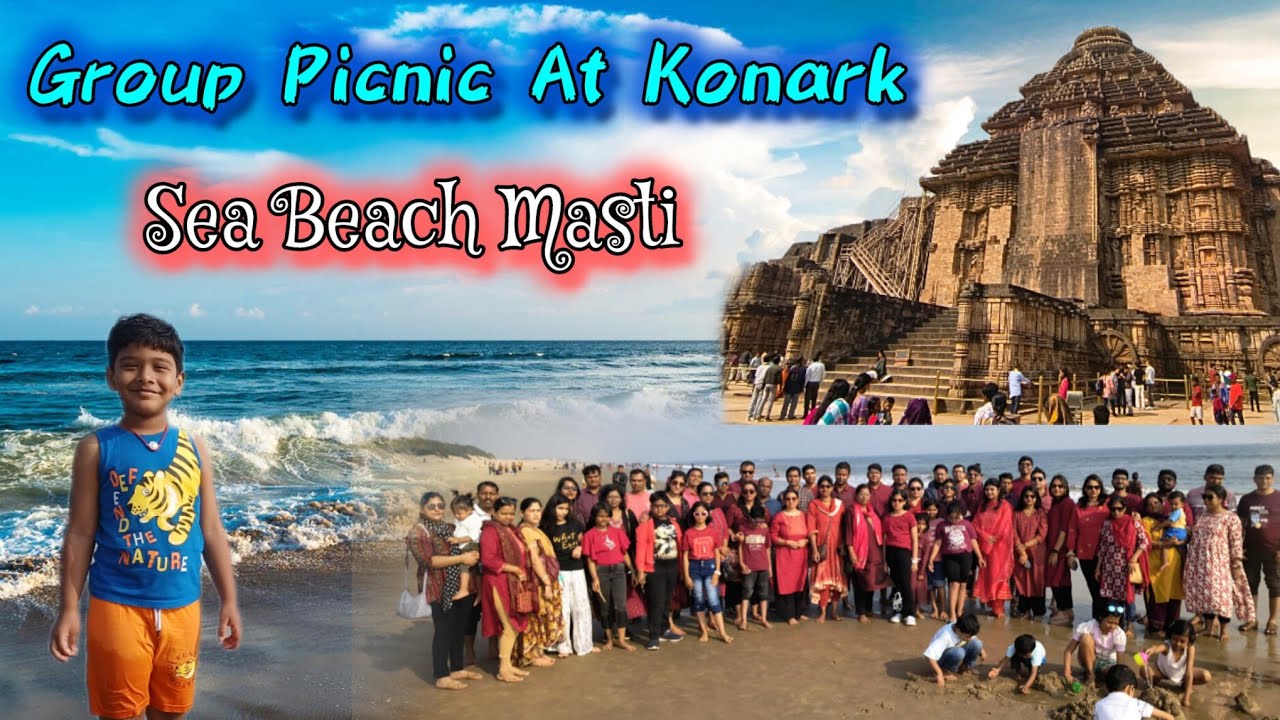 Group Picnic At Konark | Sea Beach Masti | Lots Of Fun 😊