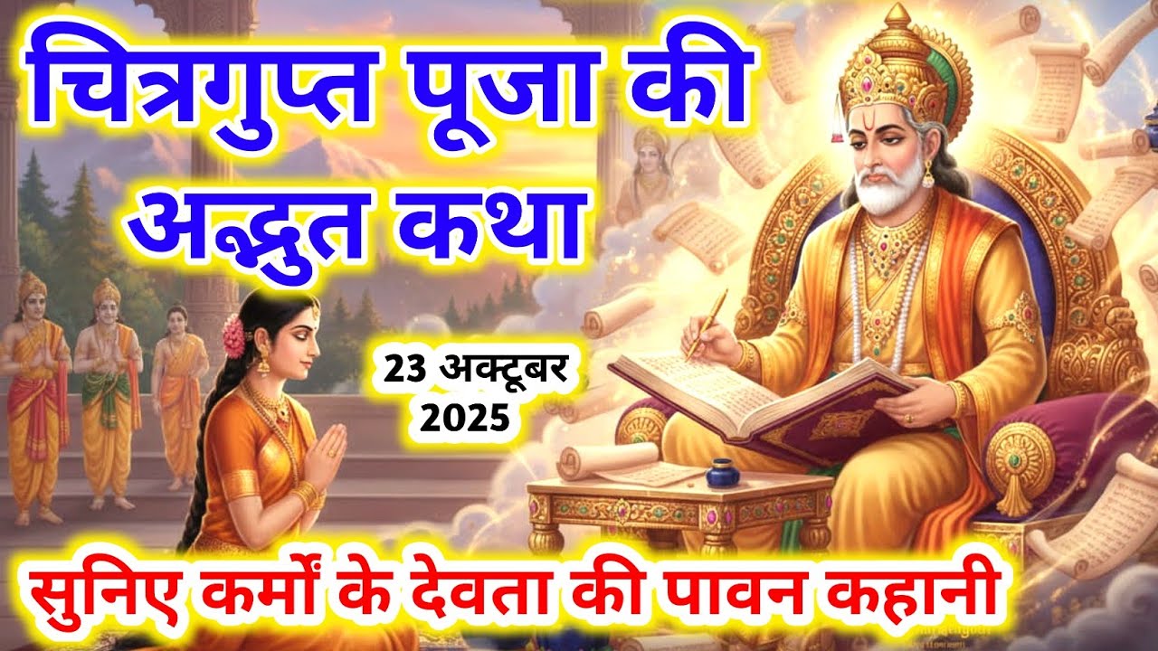 चित्रगुप्त पूजा की कथा | Chitragupta Puja Ki Katha 2025 | #Chitragupta Puja Ki Kahani | #Vrat Vidhi