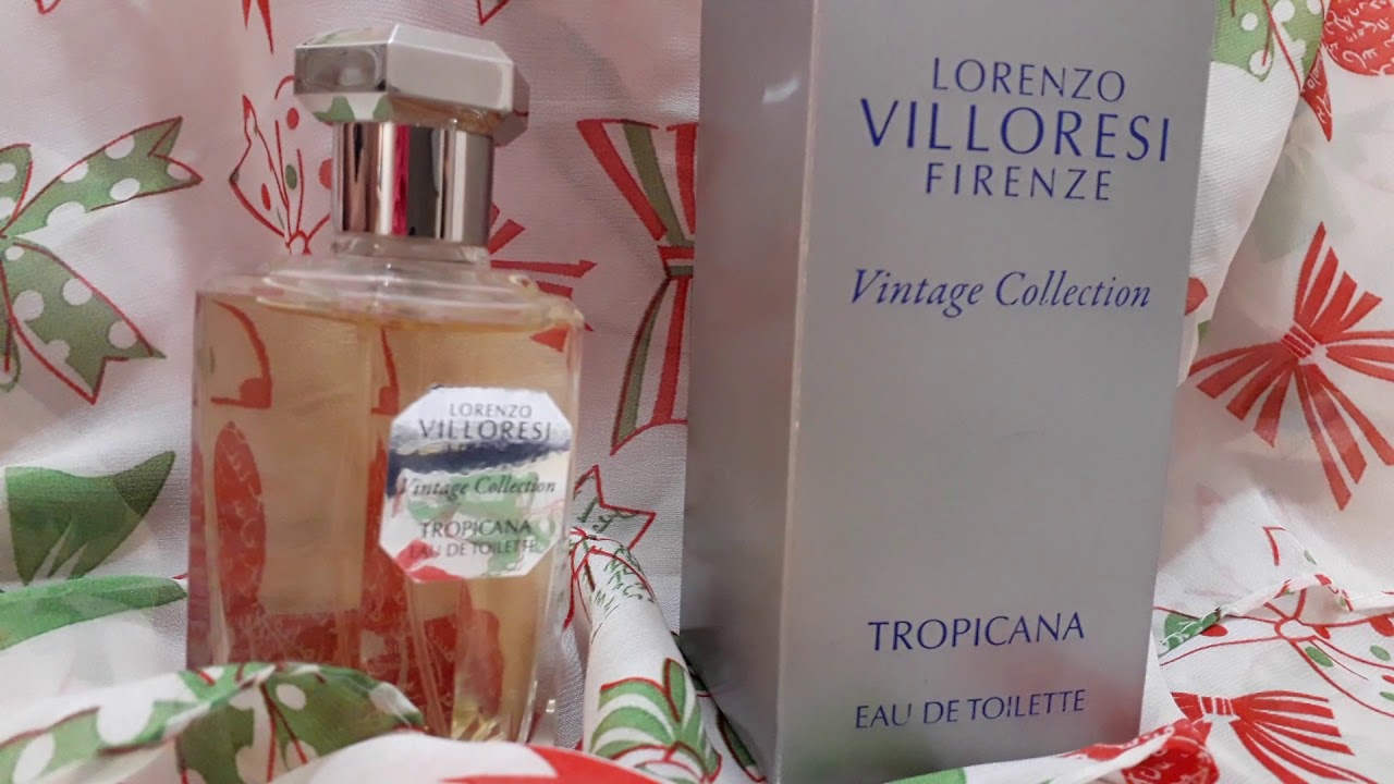 Духи TROPICANA LORENCE VILLORESI FIRENZE Vintage Collection#parfum#летний_запах#шлейфовый_парфюм