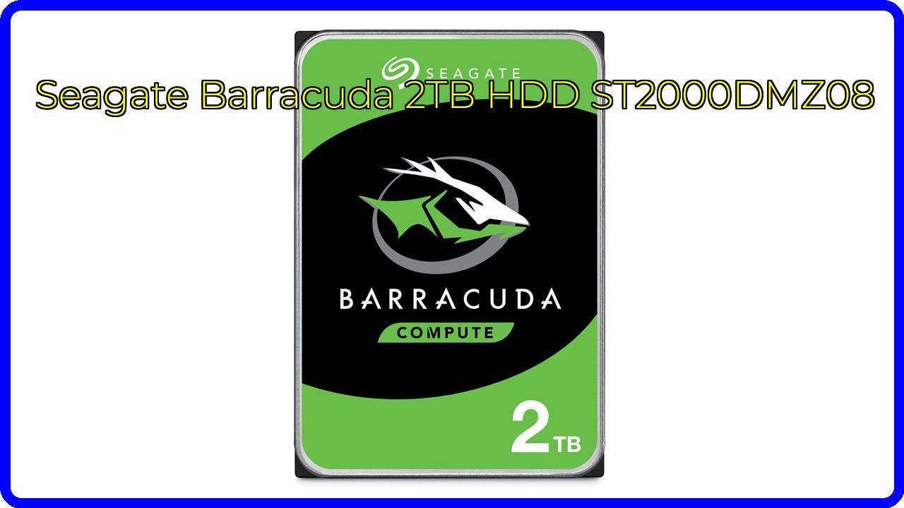 BEWERTUNG (2025): Seagate Barracuda 2TB HDD ST2000DMZ08. WESENTLICHE Einzelheiten