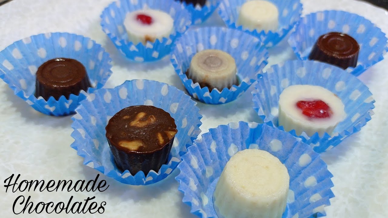 Homemade Chocolate Recipe | 4 Ingredients Chocolate Recipe | White Chocolate & Milk Chocolate Recipe