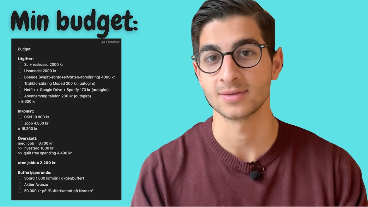 4 TIPS för att skapa en HÅLLBAR EKONOMI som student! - och HUR MYCKET TJÄNAR JAG?