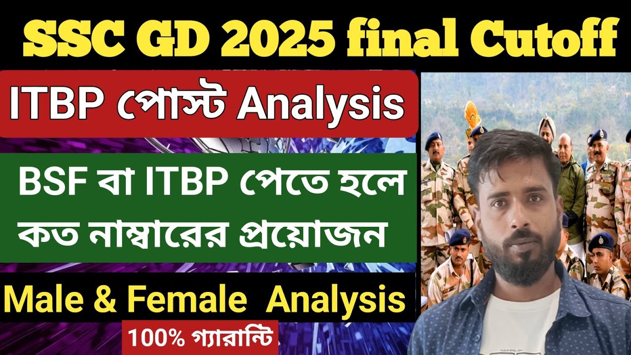 The REAL SSC GD 2025 CUTOFF MARKS for ITBP Posts EXPOSED