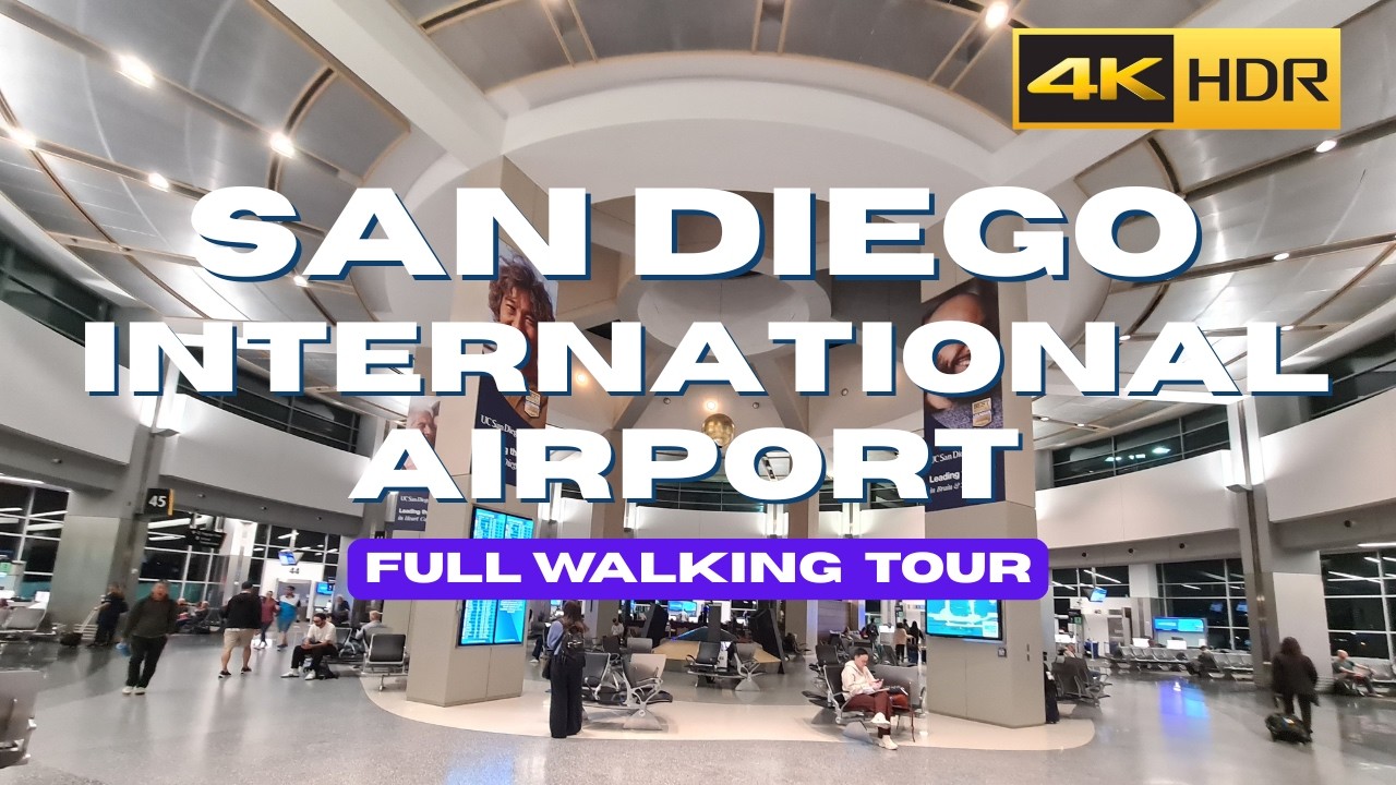 [4K] SAN DIEGO INTERNATIONAL AIRPORT Walking Tour 2026 | Full Terminal Tour (SAN)
