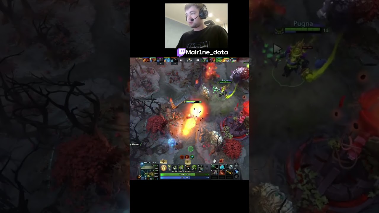 Malr1ne  Earth Spirit mid 15K MMR TOP #dota2 #malr1ne #dotahighlights #dota #dota2indonesia #dotawtf