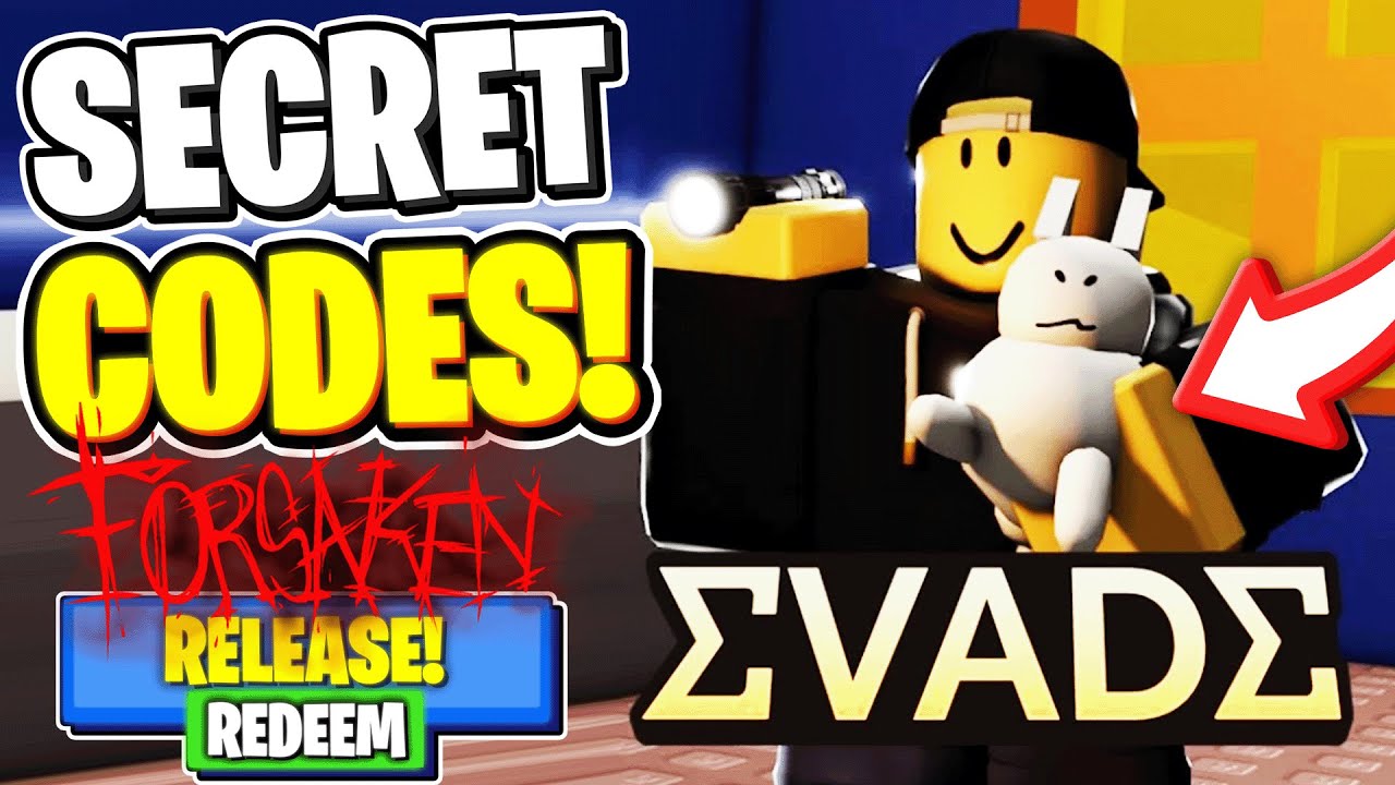 ВСЕ КОДЫ! Evade X FORSAKEN, СЕКРЕТНЫЕ ТОЧКИ, КОДЫ ЖЕТОНОВ! Evade GUBBY Event Roblox