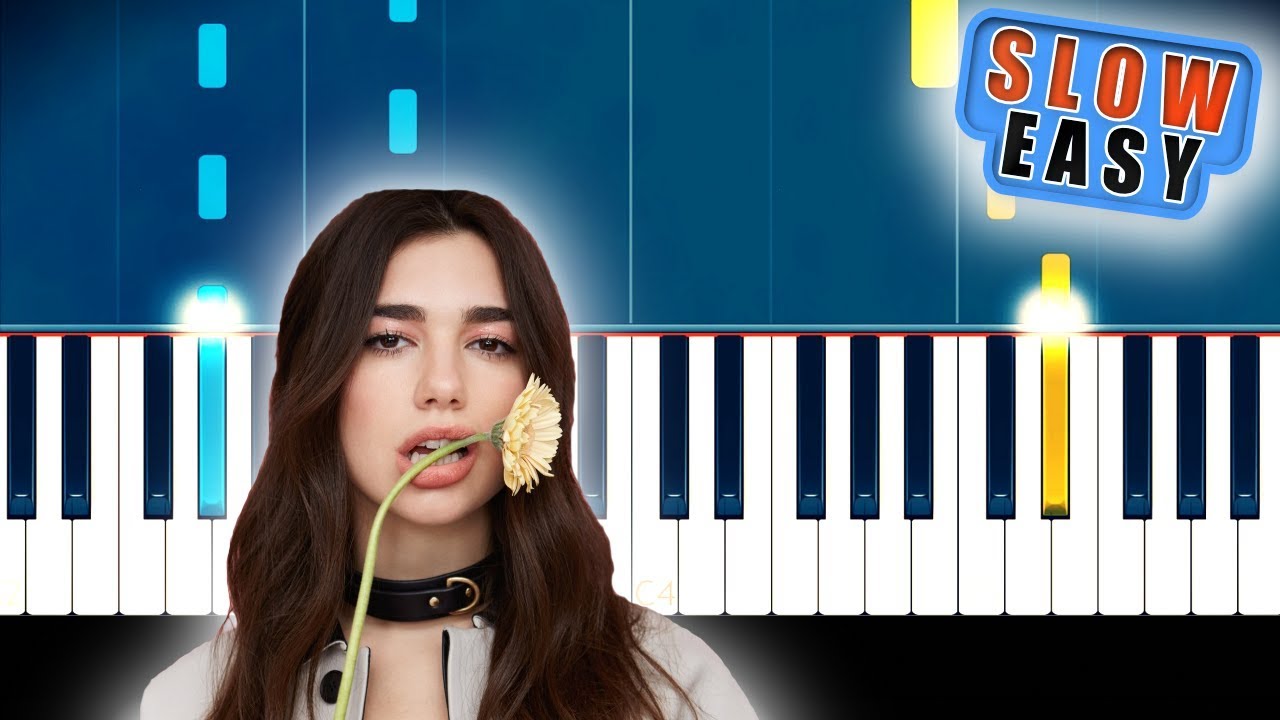 Dua Lipa - Homesick Piano Tutorial - SLOW Easy - Chords - How To Play