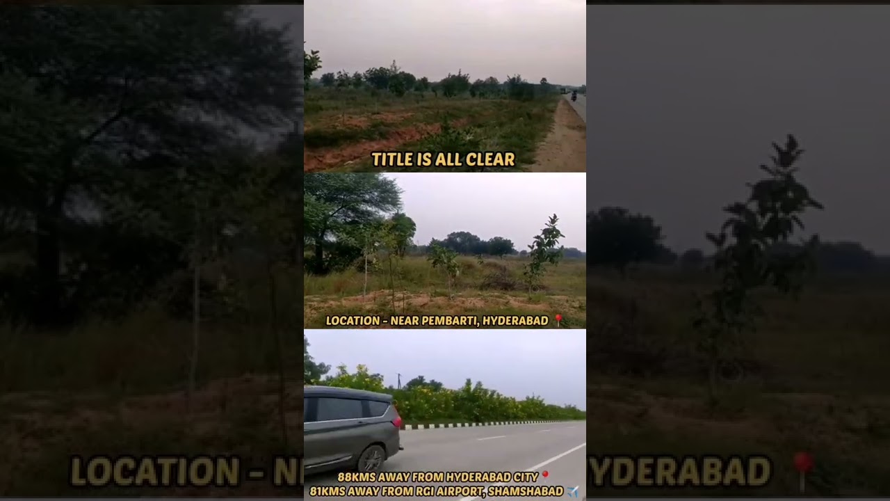 📍ALAIR : 54 ACRES COMMERCIAL LAND FOR SALE 🔥 | NH163 | HYDERABAD | #TELANGANA | Landsinindia #Shorts