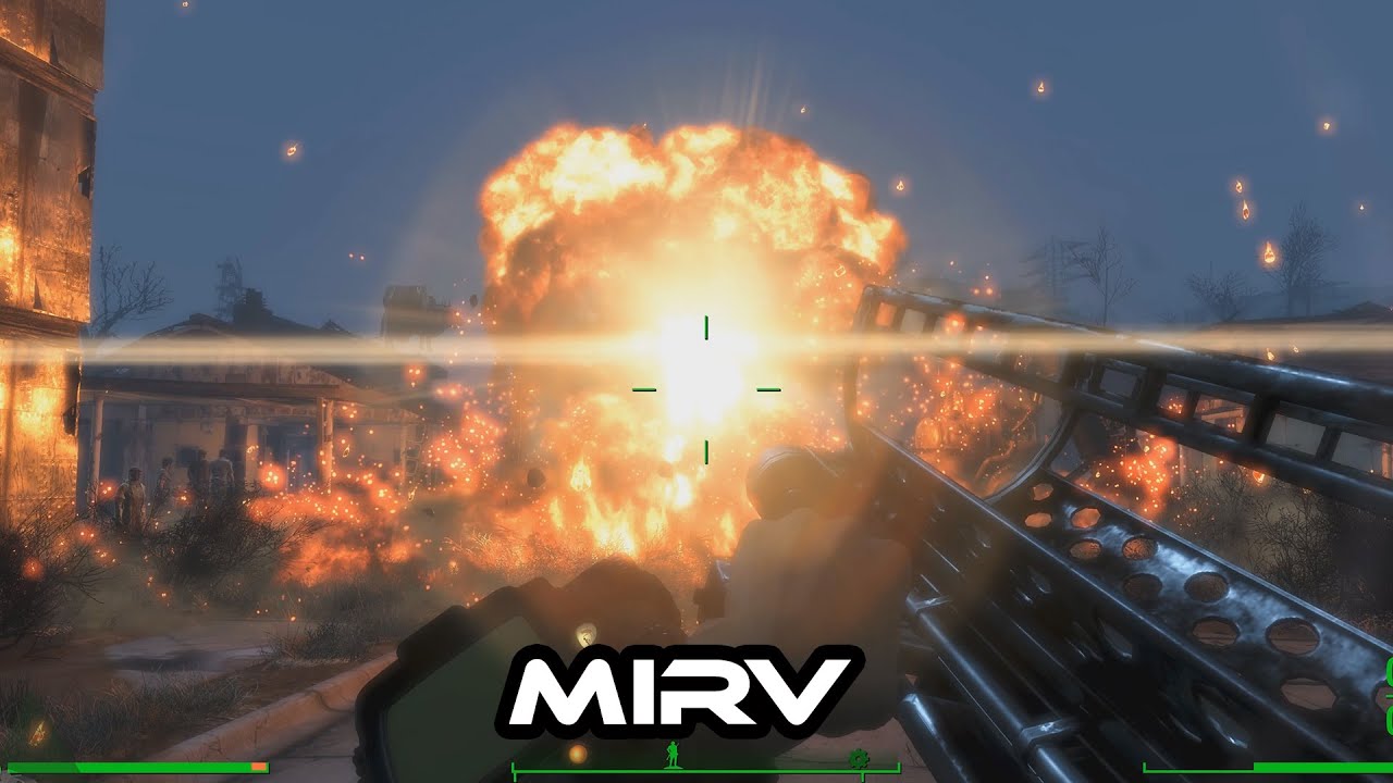 Fallout 4 - EXPERIMENTAL MIRV - NUKE BOMBARDMENT - 4K MRGV