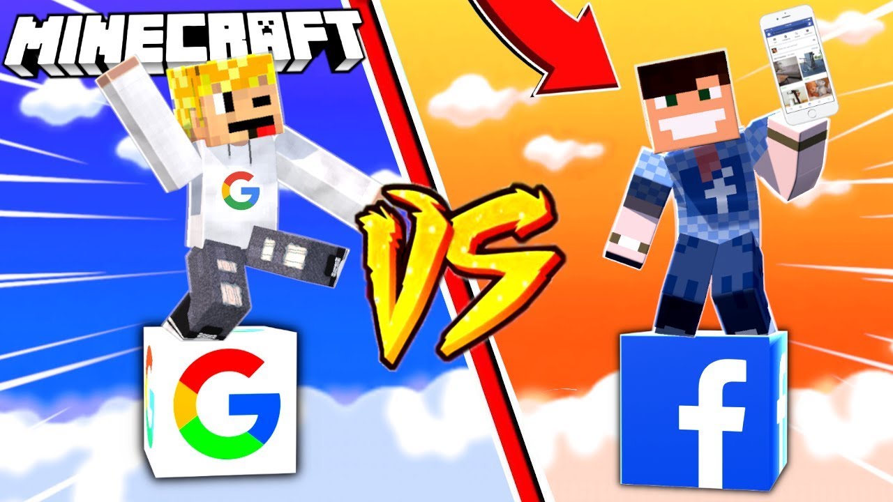GOOGLE VS FACEBOOK | LUCKY BLOCK CHALLENGE MATRUNERPL MINECRAFT