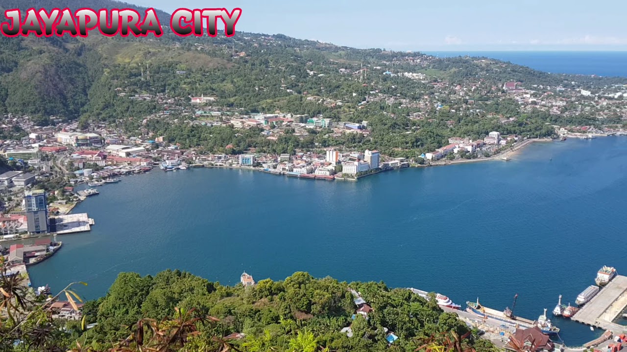 Pemandangan Kota Jayapura dari Ketinggian Bukit Jayapura City || Jayapura Papua