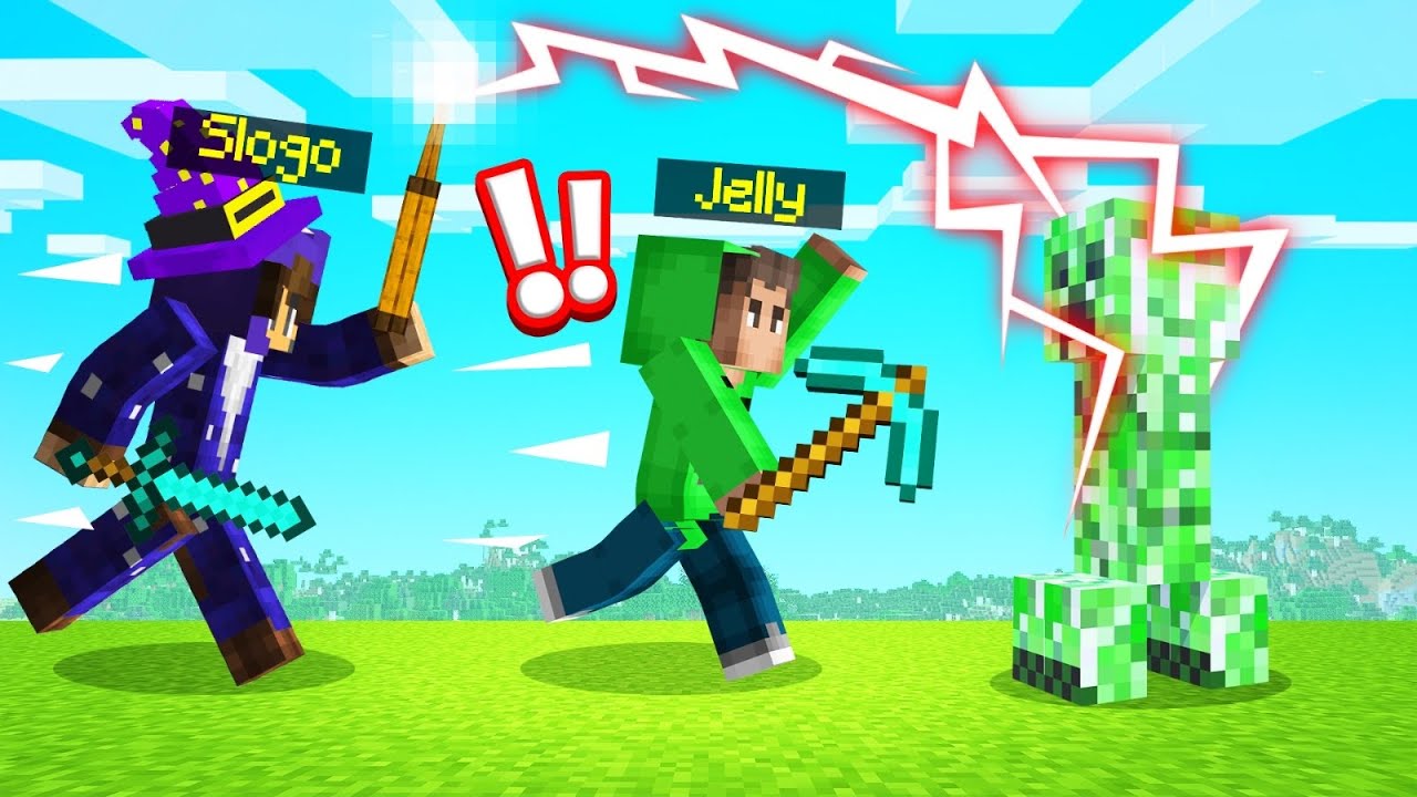 SPEEDRUNNER vs. WIZARDS In MINECRAFT!