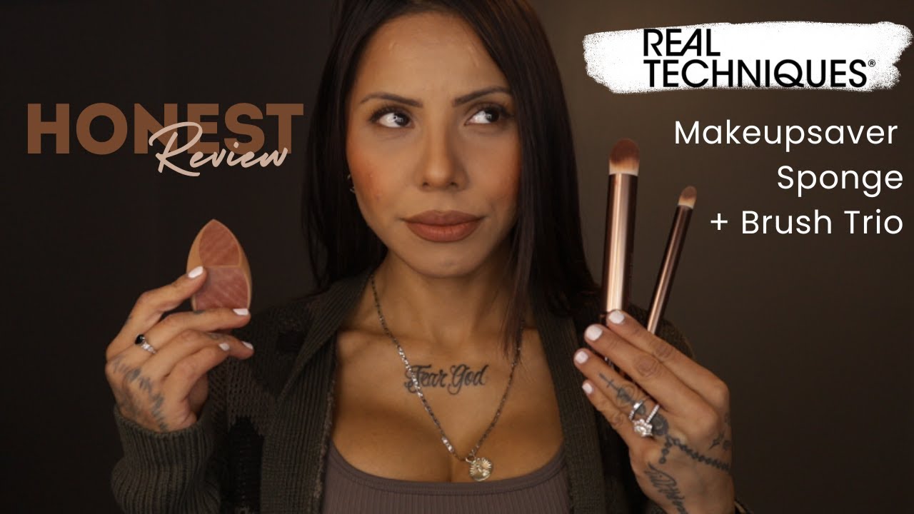 *HONEST REVIEW * Real Techniques Makeupsaver Sponge + Brush Trio