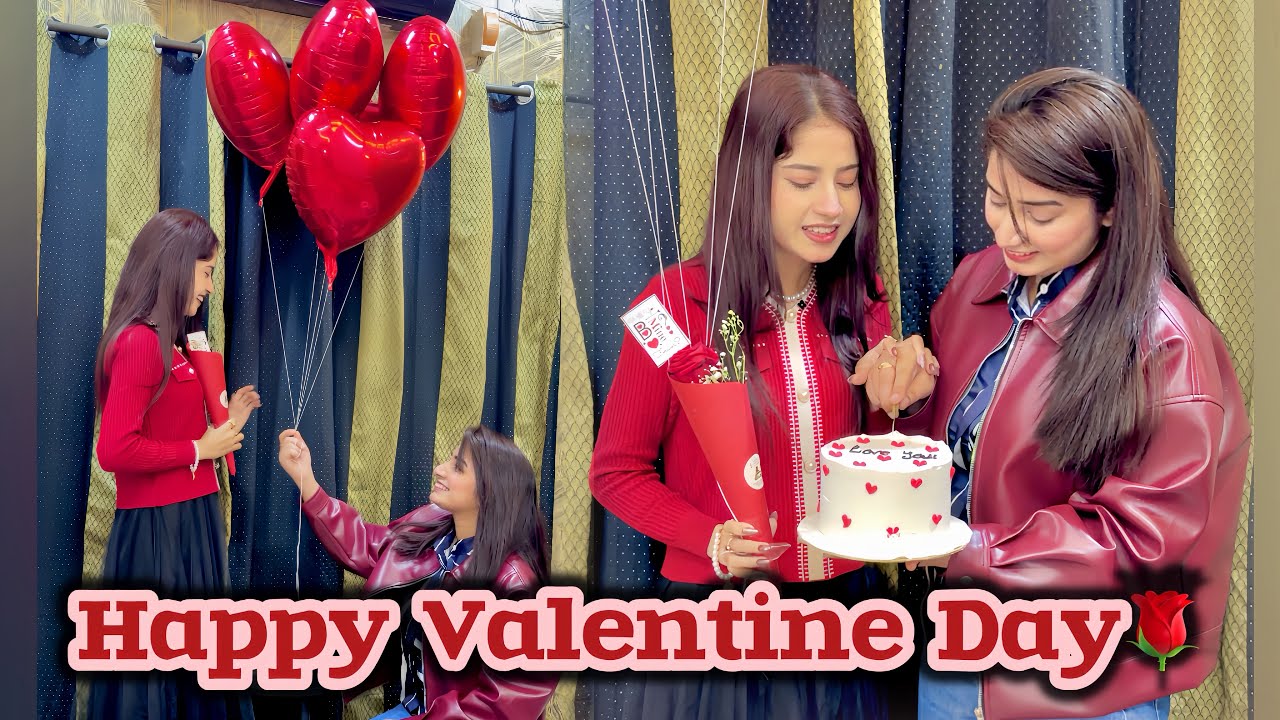 Valentine’s Day Special 🌹❤️ | Surprise For Gazal🫶🏻 #atiqagazalkiduniya