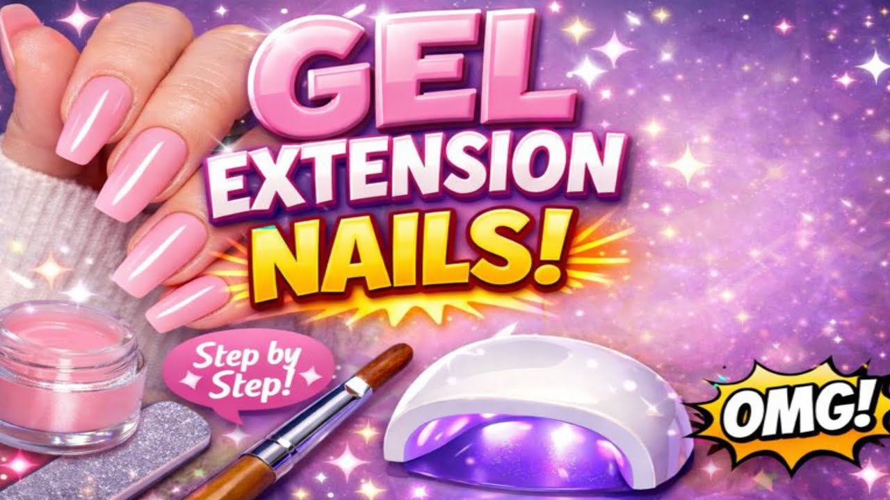 Gel Nail Extension ⭐ Nail Extension Kaise Kare | Step by step tutorial 🫳
