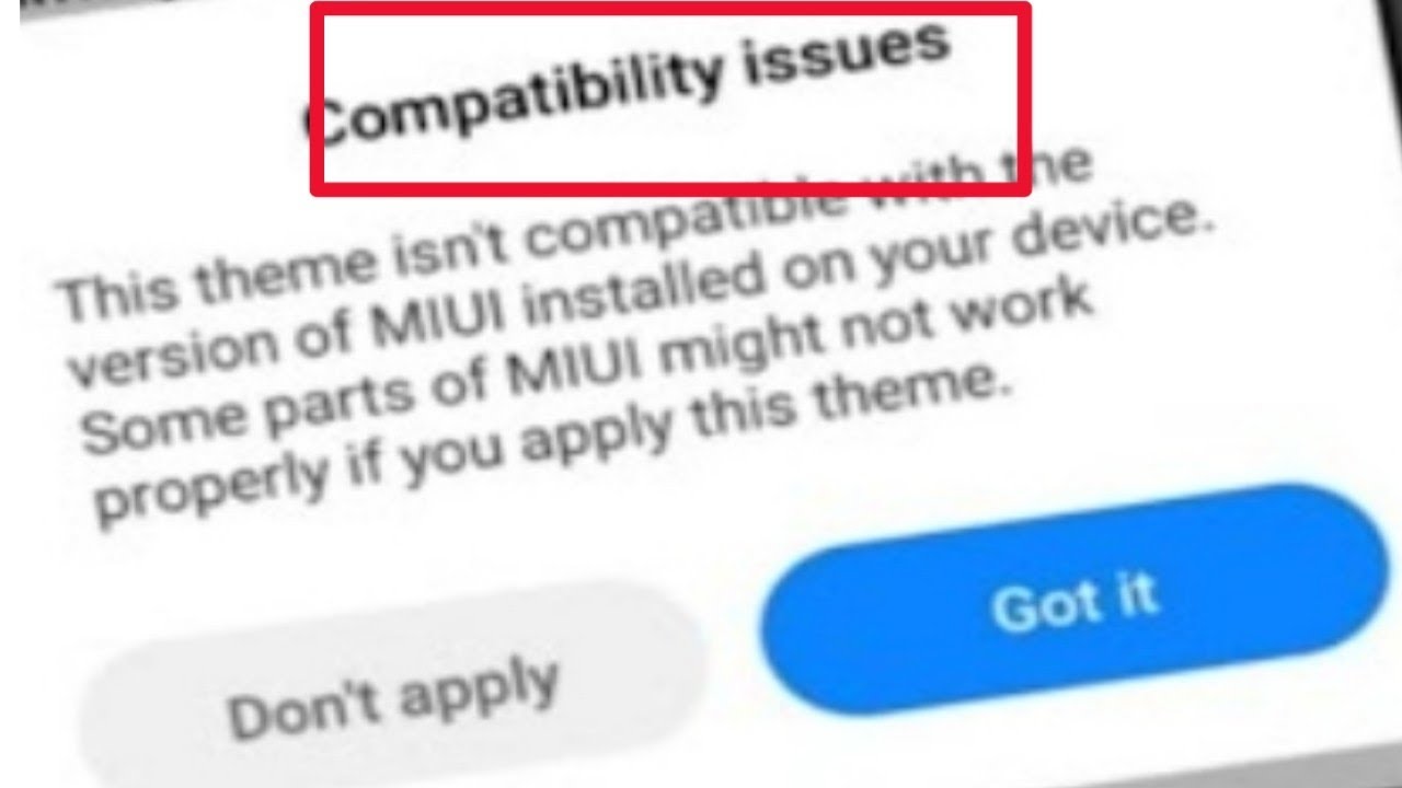 Fix Miui Themes Compatibility Issues | Miui Themes Compatibility Problem | Theme app Compatibility