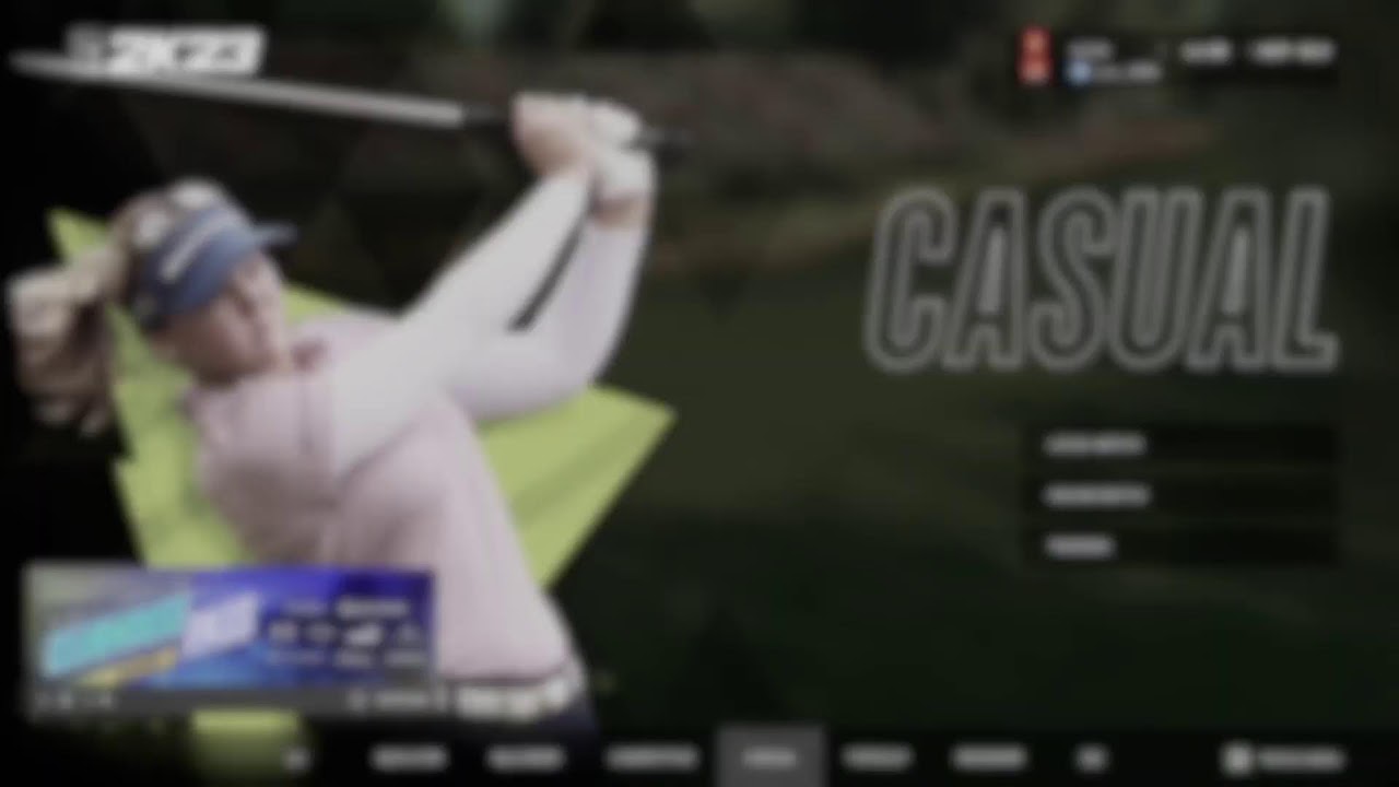 Tiger Woods golf 2K23 PS5 story