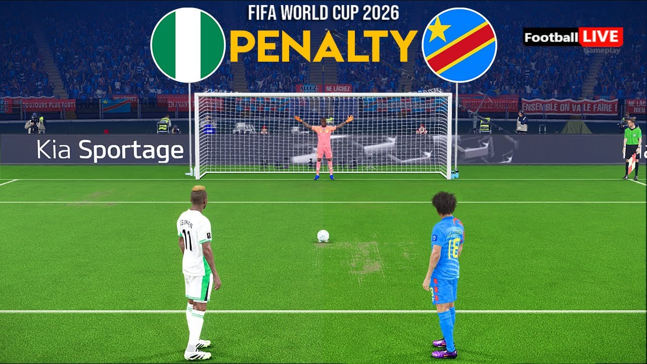 PENALTIES : Nigeria vs DR Congo | Play-Offs Final FIFA World Cup 2026 | Simulation PES