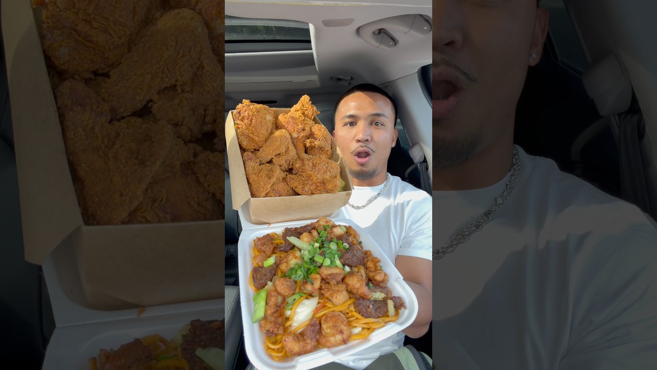 Fried CHICKEN and CHINESE Food #shorts