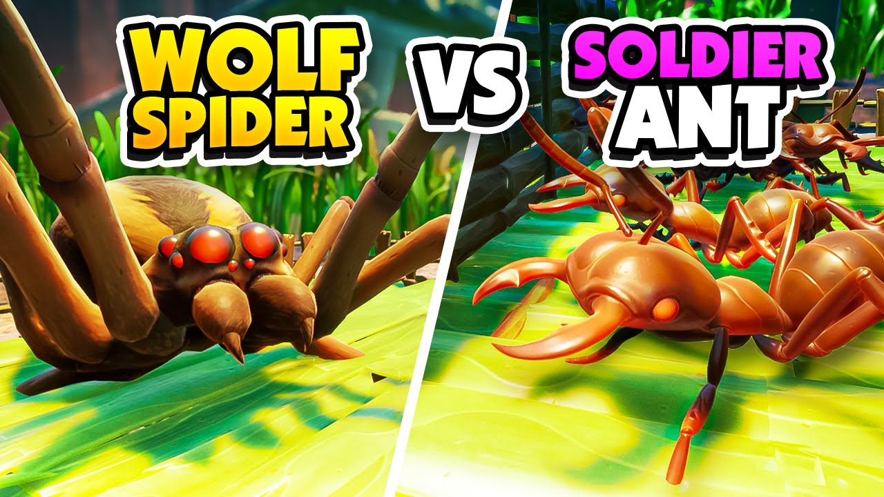 Can a WOLF SPIDER Defeat A Horde of SOLDIER ANTS? - Grounded