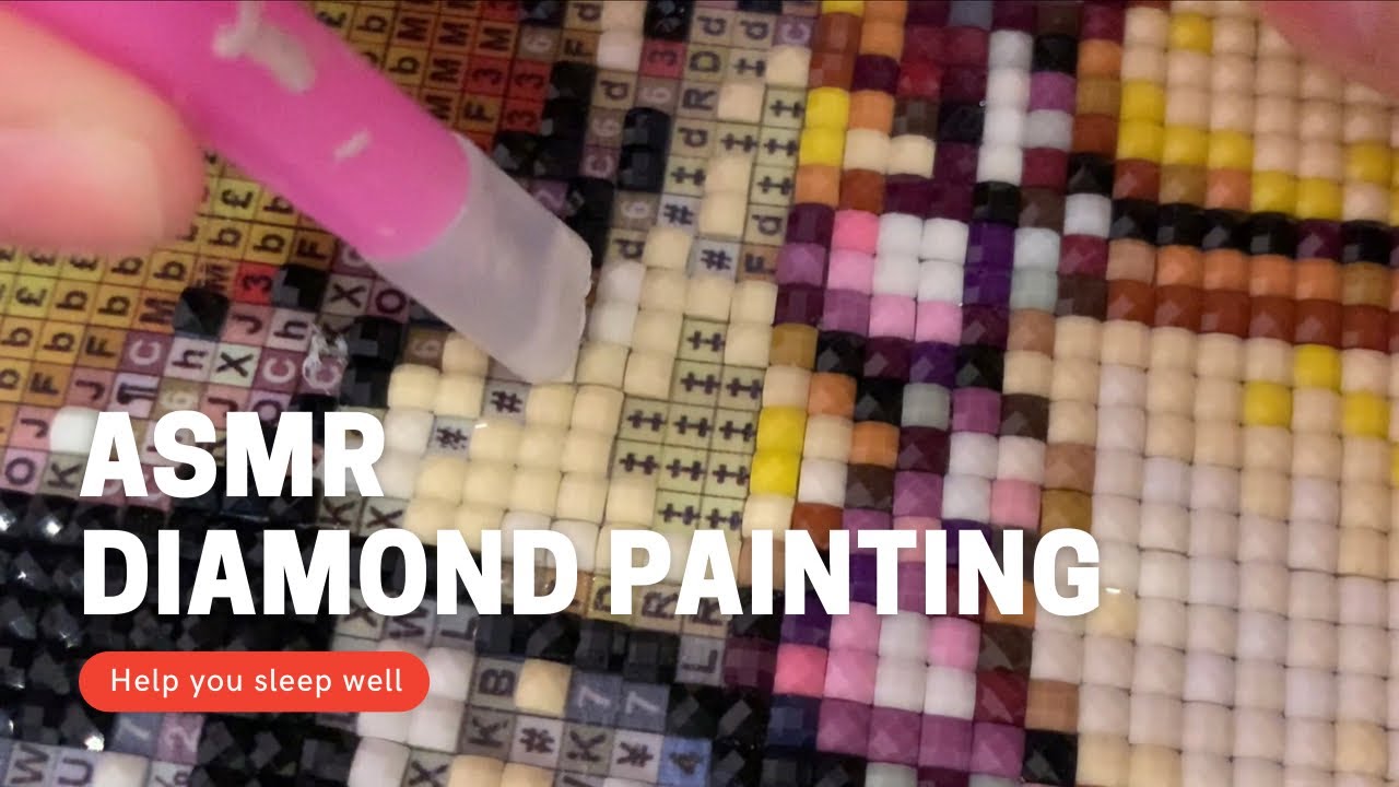 99.9% of you will SLEEP ASMR Diamond Painting - sticky glue Part13