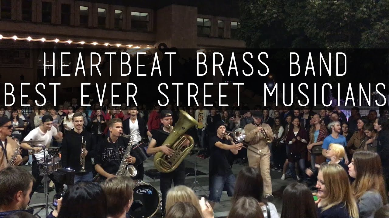 HeartBeat Brass Band - World's Best Funniest Street Musicians Ever (The end is amazing!)