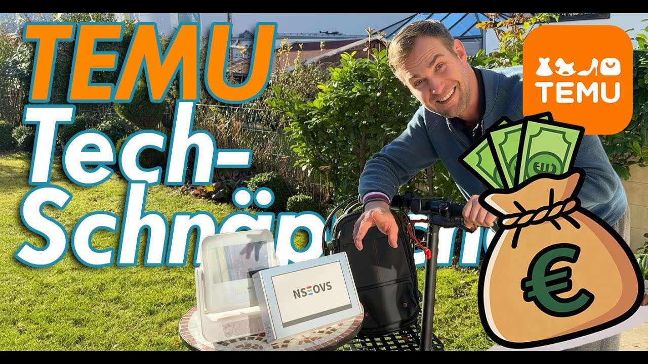 TEMU-TECH Test: Beamer, E-Scooter & Portable Display – Schrott oder Schnäppchen? + 100€ Gutschein