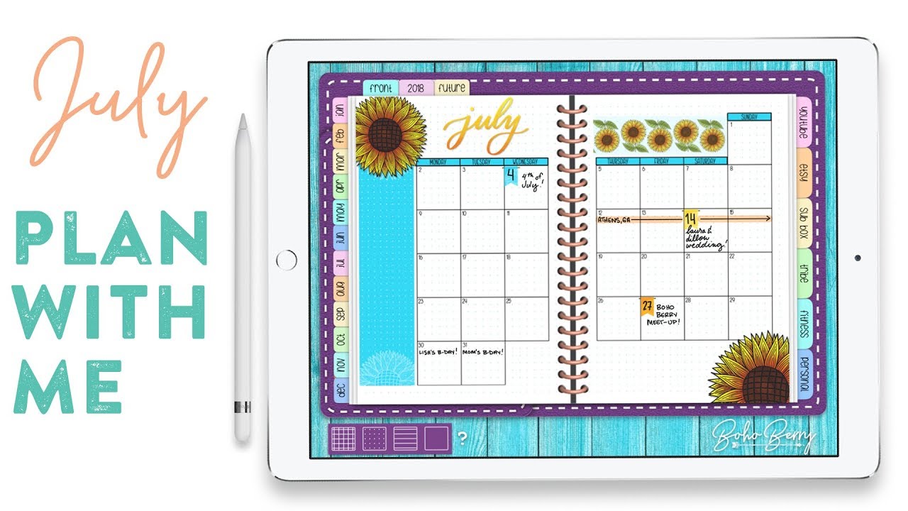 Digital Plan With Me: July, 2018