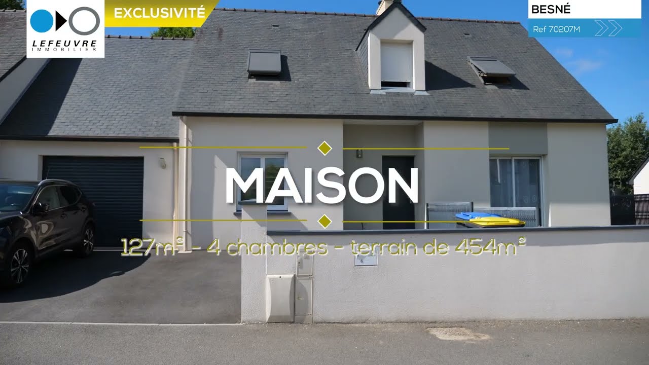 BESNE - Maison 4 chambres à vendre !