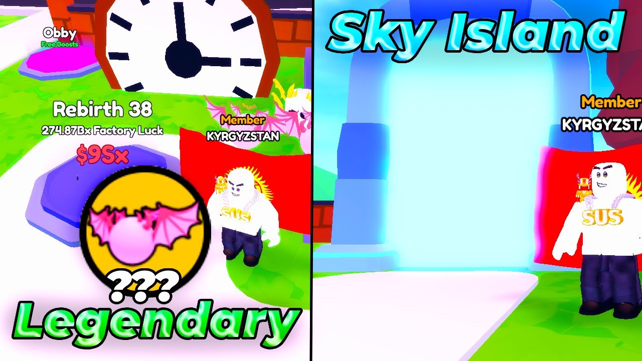 Unlocked SKY ISLAND! Got 36 Rebirths In Rarity Factory Tycoon Roblox!