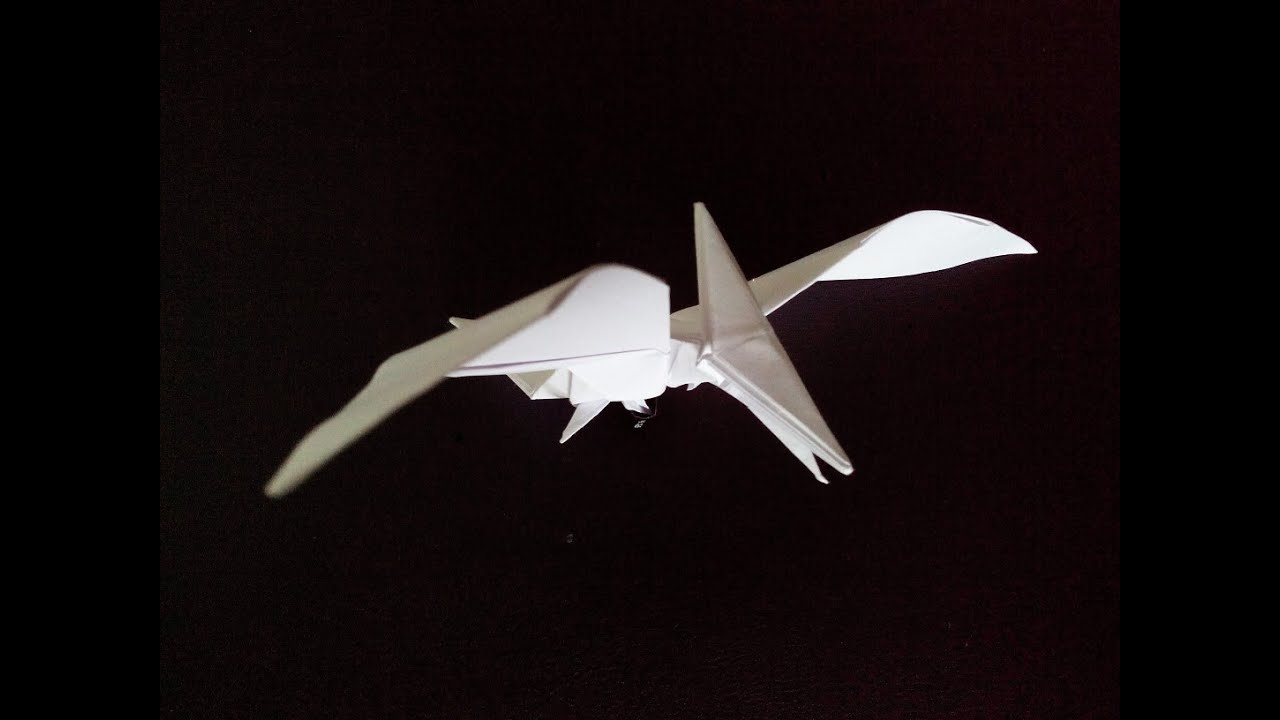 Птеродактиль оригами, pterodactyl origami (Tadashi Mori)
