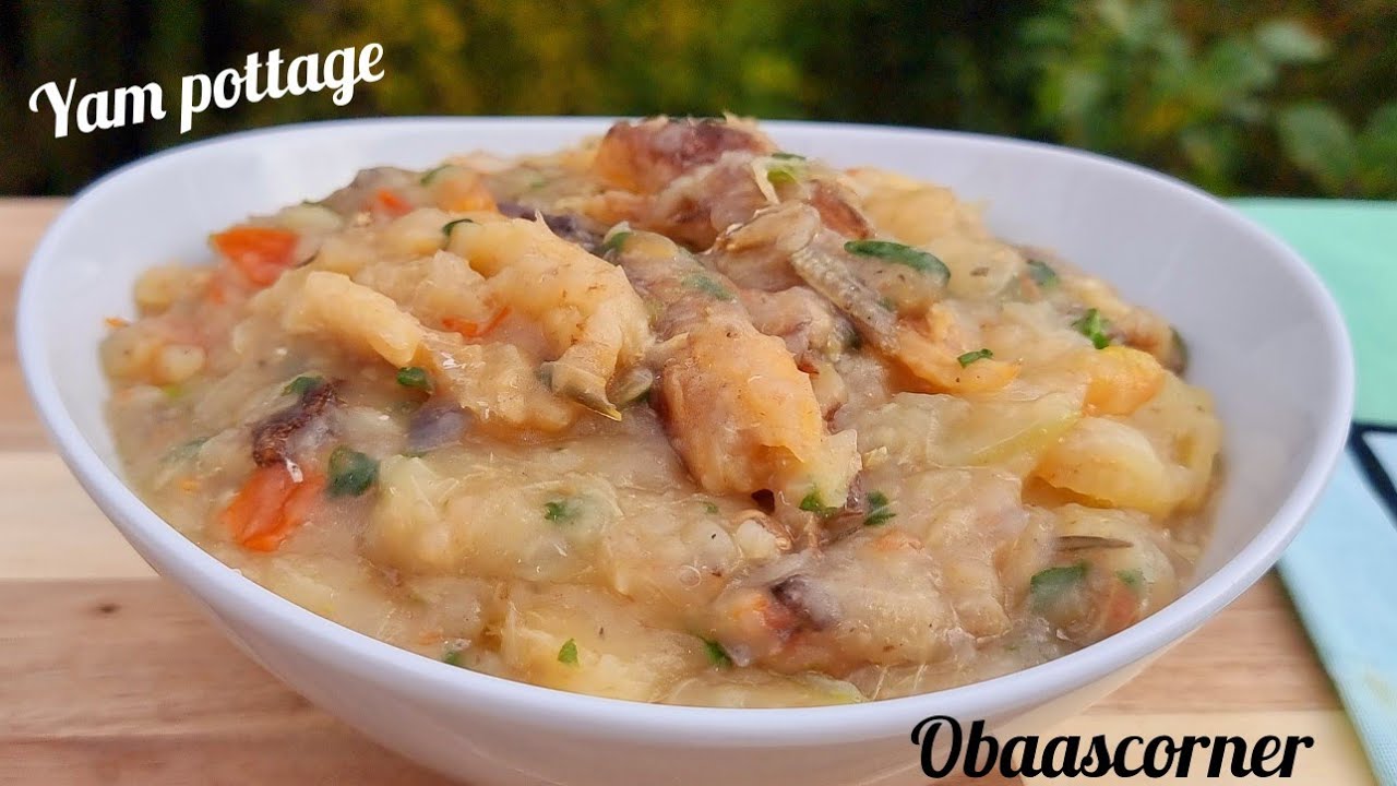 HOW TO MAKE THE BEST YAM PORRIDGE WITHOUT PALM OIL/  DELICIOUS YAM POTTAGE RECIPE