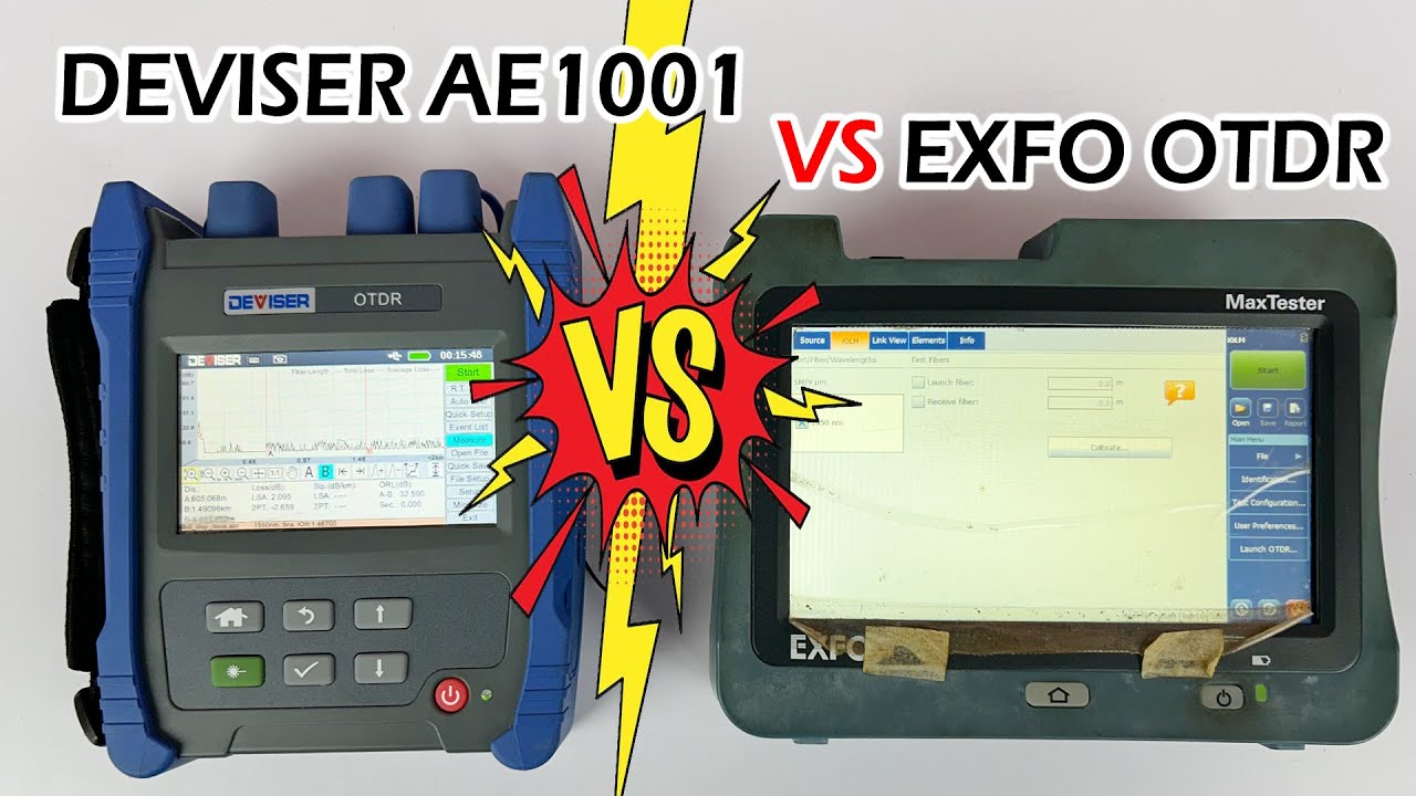 DEVISER Mini OTDR AE1001 (VS) EXFO OTDR - Accuracy Comparison - Watch Before You Buy