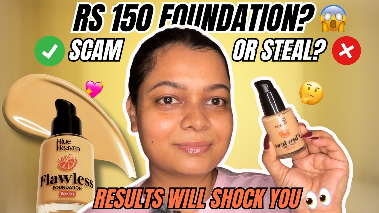 I Tried ₹150 FOUNDATION?! 😱 Blue Heaven Shocked Me 