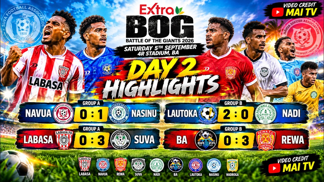 Fiji Soccer : Extra BOG DAY 2 highlights