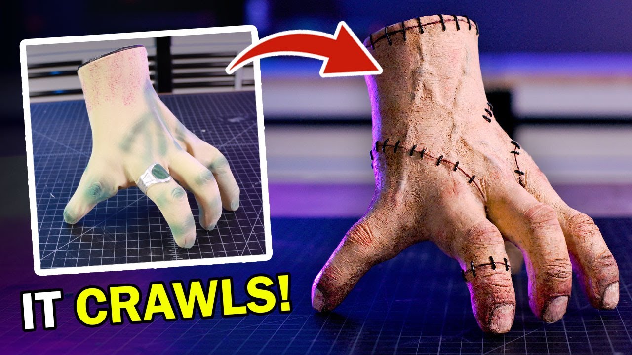 We made a real crawling THING Animatronic!
